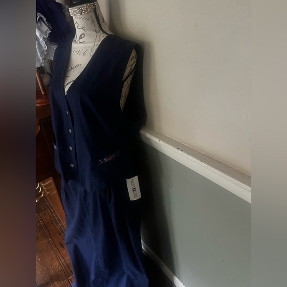 💙VTG White Stag Collection 2
Pc Skirt & Embroidered Vest Navy
Blue Size 16 NWT - Picture 3 of 8